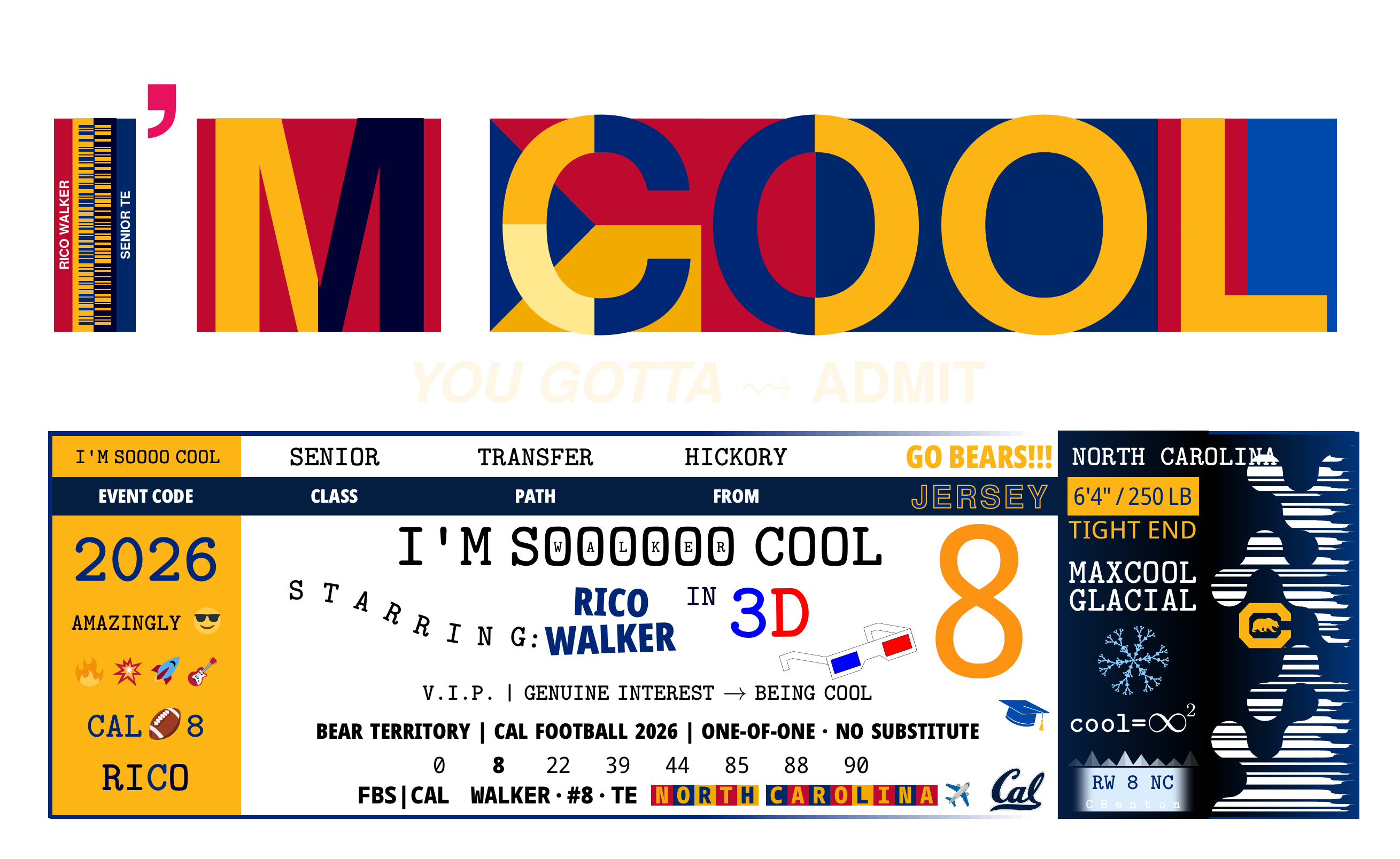 Rico Walker I’M COOL unit