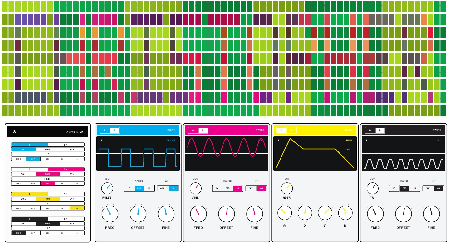 CMYK SYNTHPOP unit 12 front and back