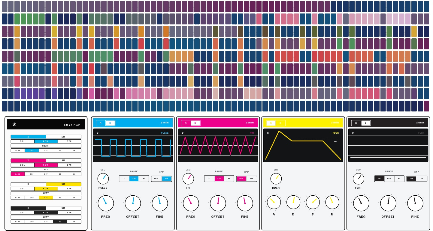 CMYK SYNTHPOP unit 13 front and back