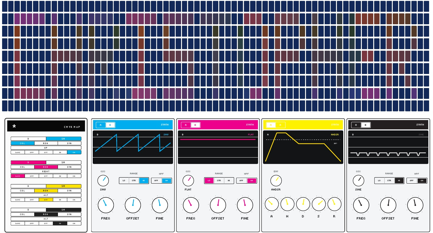 CMYK SYNTHPOP unit 20 front and back