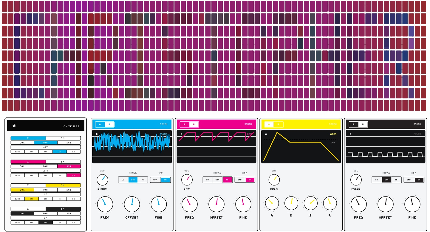 CMYK SYNTHPOP unit 24 front and back