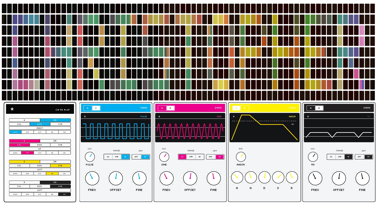 CMYK SYNTHPOP unit 26 front and back