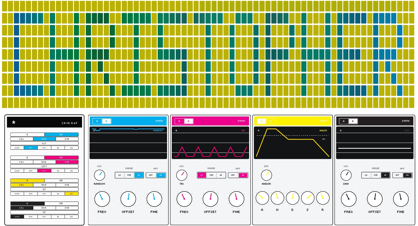 CMYK SYNTHPOP unit 32 front and back
